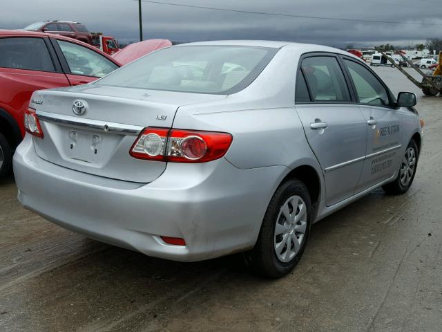 JTDBU4EE2B9146214 - 2011 TOYOTA COROLLA BA SILVER photo 4