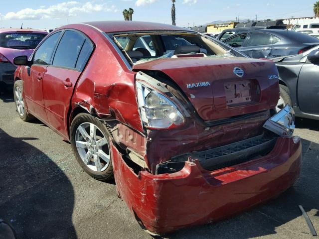 1N4BA41EX5C812098 - 2005 NISSAN MAXIMA SE RED photo 3