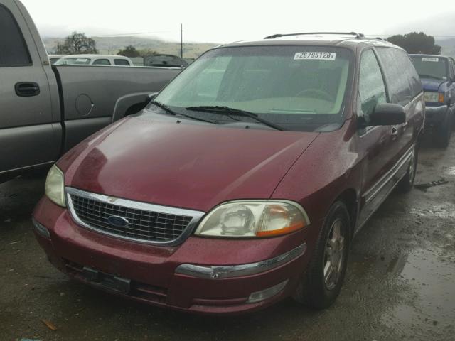 2FMDA52461BB94573 - 2001 FORD WINDSTAR S BURGUNDY photo 2