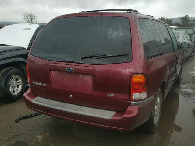 2FMDA52461BB94573 - 2001 FORD WINDSTAR S BURGUNDY photo 4