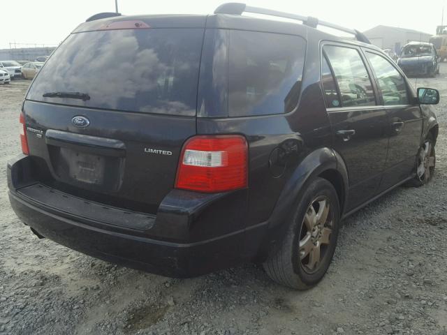 1FMZK06175GA15526 - 2005 FORD FREESTYLE BLACK photo 4