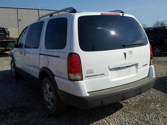 1GMDV33L76D150341 - 2006 PONTIAC MONTANA SV WHITE photo 3