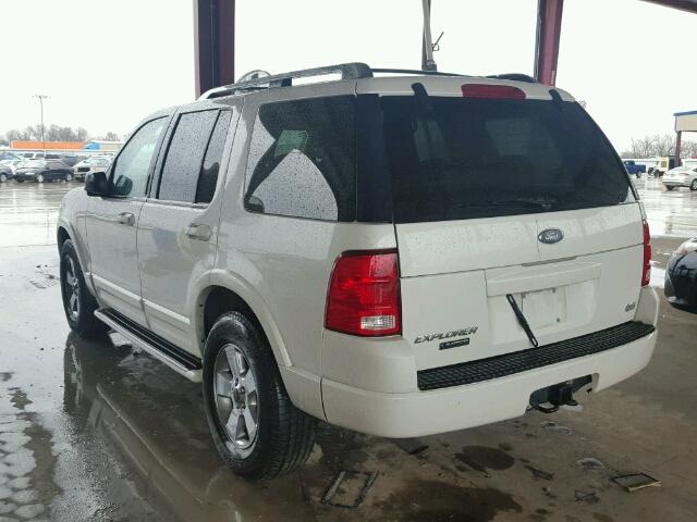 1FMZU65K83ZA90034 - 2003 FORD EXPLORER L WHITE photo 3