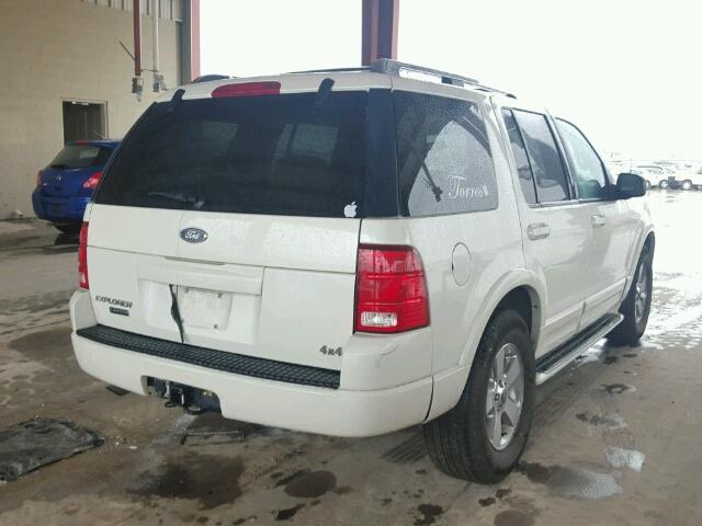 1FMZU65K83ZA90034 - 2003 FORD EXPLORER L WHITE photo 4