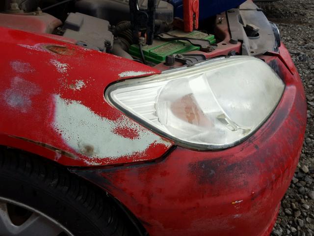 1HGEM229X5L024427 - 2005 HONDA CIVIC EX RED photo 9