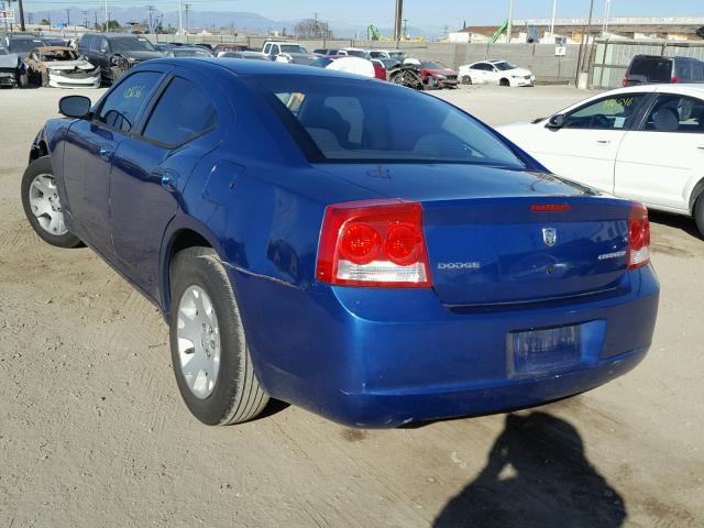 2B3CA4CD3AH317804 - 2010 DODGE CHARGER BLUE photo 3