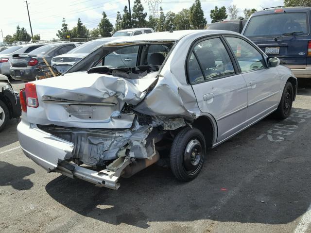 2HGES16523H616065 - 2003 HONDA CIVIC LX SILVER photo 4