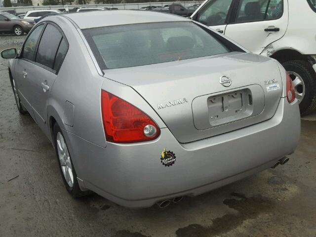 1N4BA41E14C810741 - 2004 NISSAN MAXIMA SE SILVER photo 3