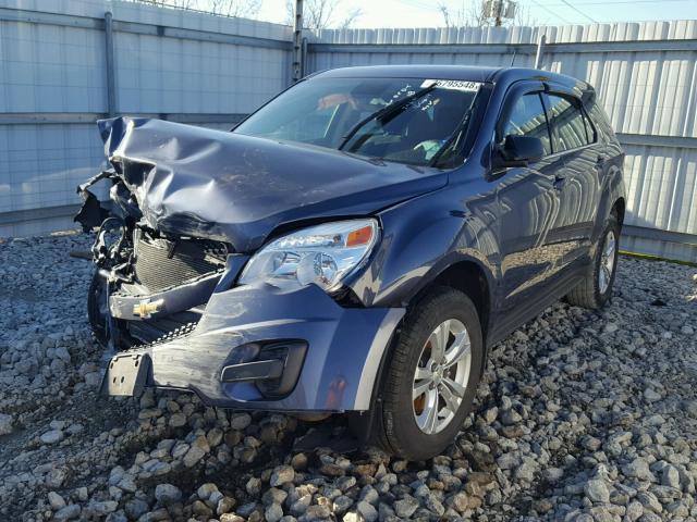 2GNALAEKXE6160274 - 2014 CHEVROLET EQUINOX LS BLUE photo 2