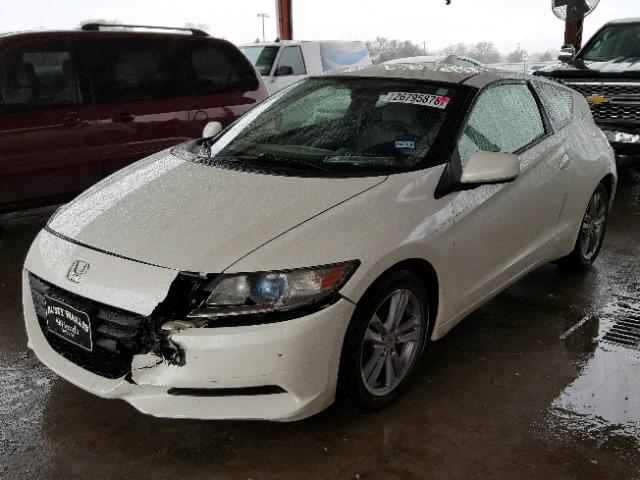 JHMZF1D40BS008923 - 2011 HONDA CR-Z WHITE photo 2