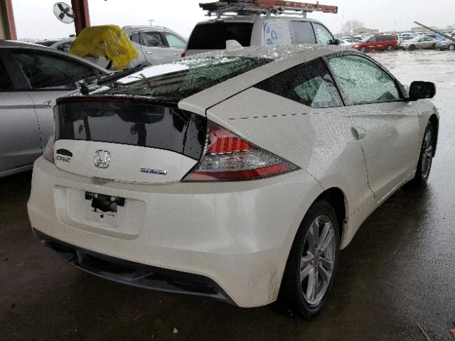 JHMZF1D40BS008923 - 2011 HONDA CR-Z WHITE photo 4