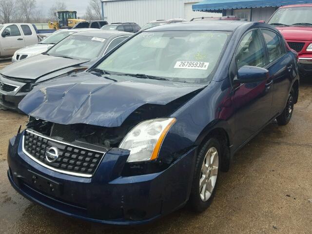 3N1AB61EX7L606482 - 2007 NISSAN SENTRA BLUE photo 2