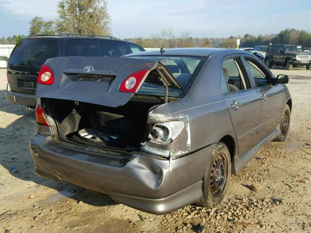 1NXBR32E54Z225324 - 2004 TOYOTA COROLLA GRAY photo 4