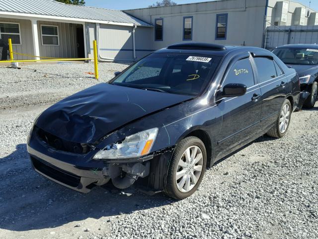 1HGCM66517A021792 - 2007 HONDA ACCORD EX BLUE photo 2