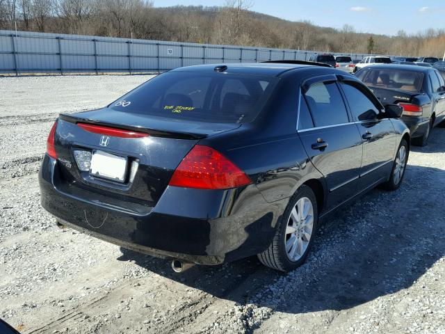 1HGCM66517A021792 - 2007 HONDA ACCORD EX BLUE photo 4