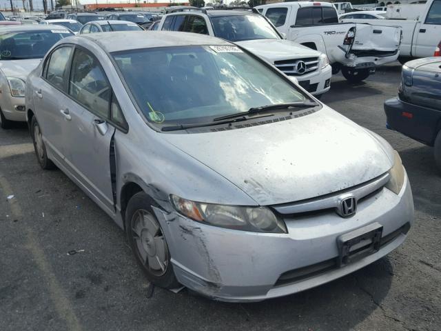 JHMFA36207S002040 - 2007 HONDA CIVIC HYBR SILVER photo 1