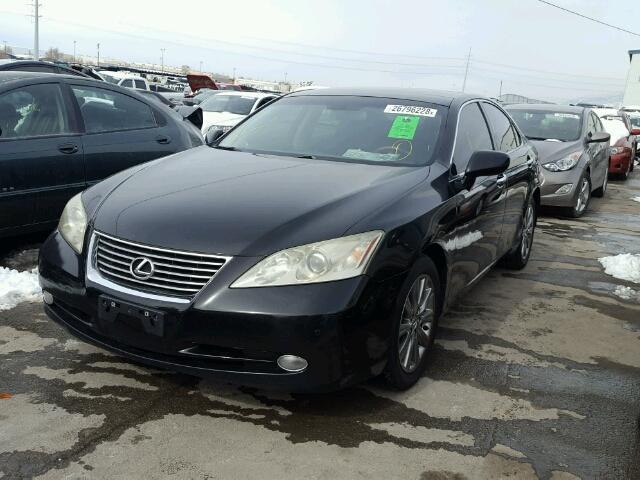 JTHBJ46G492286274 - 2009 LEXUS ES 350 BLACK photo 2