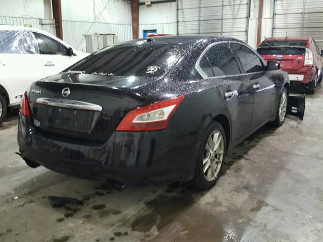 1N4AA51E29C801376 - 2009 NISSAN MAXIMA S BLACK photo 4