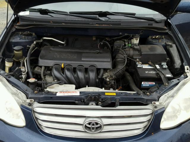 1NXBR32E63Z169425 - 2003 TOYOTA COROLLA CE BLUE photo 7