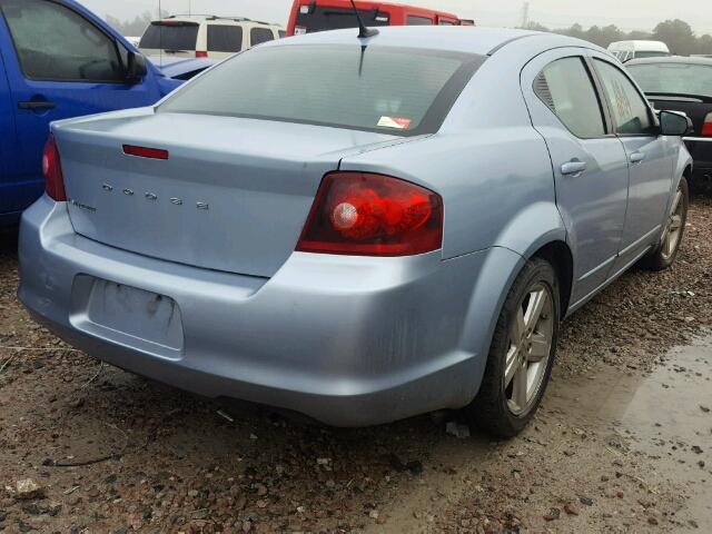 1C3CDZAB8DN712372 - 2013 DODGE AVENGER SE BLUE photo 4