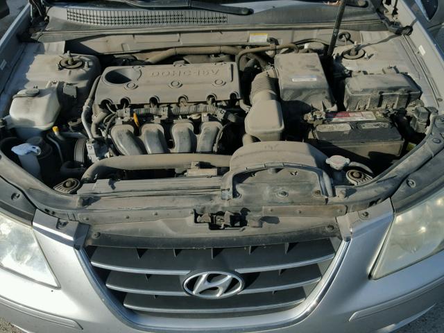 5NPET4AC4AH605432 - 2010 HYUNDAI SONATA GLS SILVER photo 7