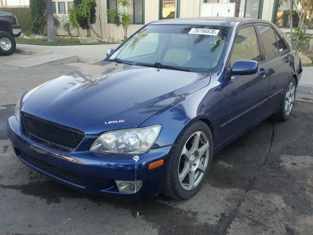 JTHBD192940093645 - 2004 LEXUS IS 300 BLUE photo 2