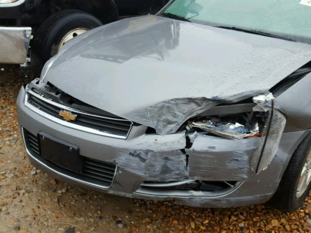 2G1WT55N981204890 - 2008 CHEVROLET IMPALA LT GRAY photo 9