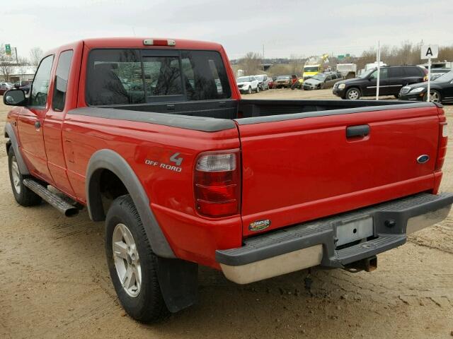 1FTZR45EX3PA65359 - 2003 FORD RANGER SUP RED photo 3