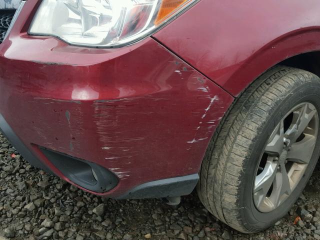 JF2SJARC6FH455357 - 2015 SUBARU FORESTER 2 MAROON photo 9