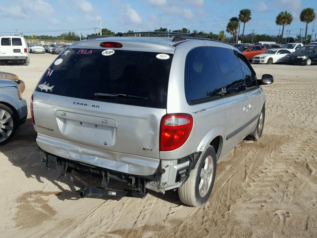 1D4GP45R55B415063 - 2005 DODGE CARAVAN SX SILVER photo 4