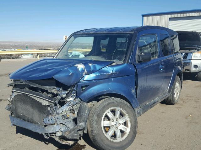 5J6YH27736L004927 - 2006 HONDA ELEMENT EX BLUE photo 2