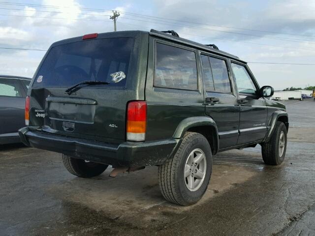 1J4FT68S6WL220562 - 1998 JEEP CHEROKEE S GREEN photo 4