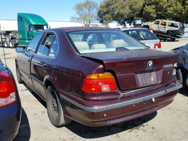 WBADD6328VBW23137 - 1997 BMW 528 I AUTO MAROON photo 3