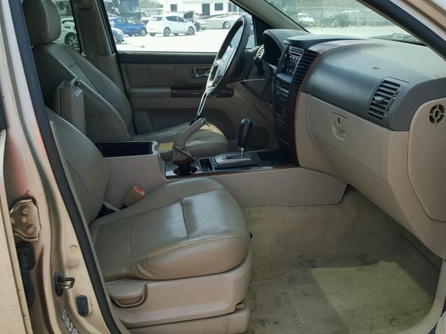 KNDJC733755350374 - 2005 KIA SORENTO EX GOLD photo 5