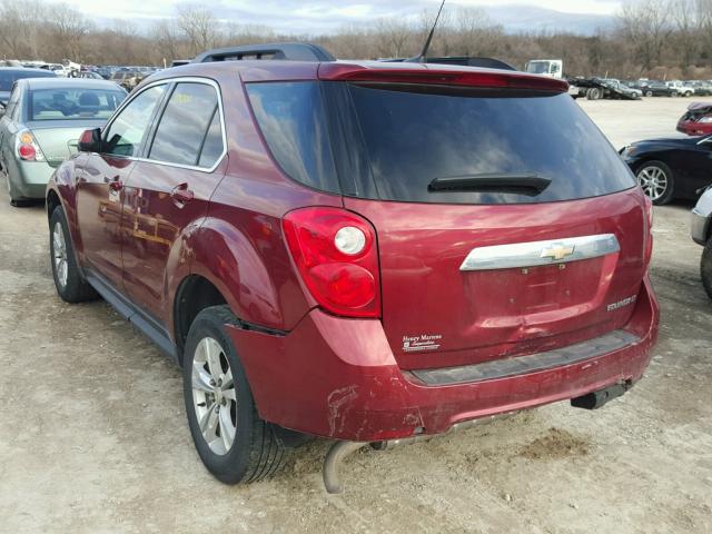 2CNALDEWXA6280952 - 2010 CHEVROLET EQUINOX LT MAROON photo 3