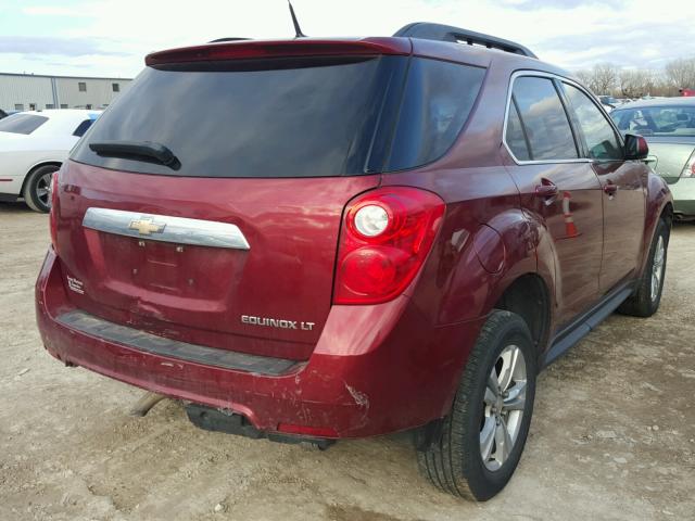 2CNALDEWXA6280952 - 2010 CHEVROLET EQUINOX LT MAROON photo 4