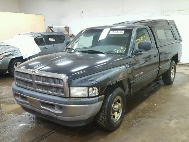 1B7HC16ZXWS553337 - 1998 DODGE RAM 1500 BLACK photo 2