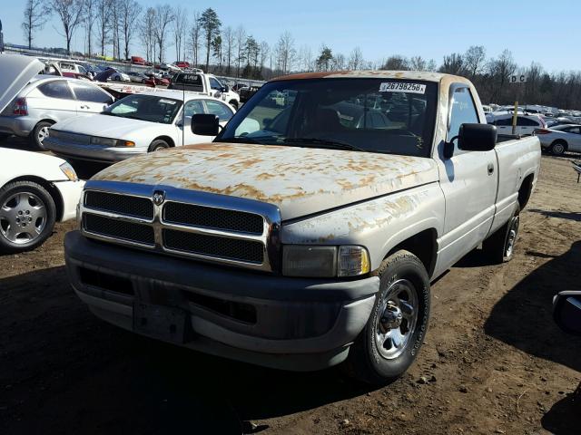 1B7HC16X7SS309024 - 1995 DODGE RAM 1500 GRAY photo 2