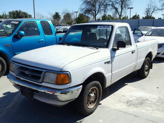 1FTCR10A5VPA89645 - 1997 FORD RANGER WHITE photo 2