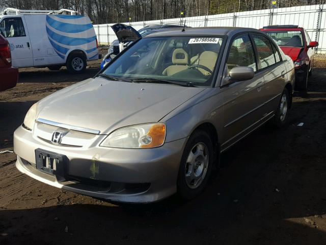 JHMES95643S007297 - 2003 HONDA CIVIC HYBR SILVER photo 2