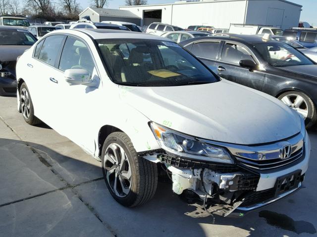 1HGCR2F81HA073090 - 2017 HONDA ACCORD EXL WHITE photo 1