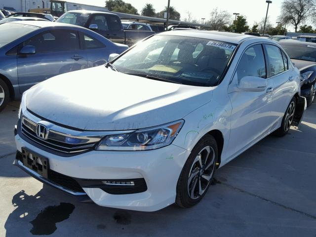 1HGCR2F81HA073090 - 2017 HONDA ACCORD EXL WHITE photo 2