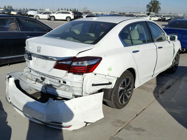 1HGCR2F81HA073090 - 2017 HONDA ACCORD EXL WHITE photo 4