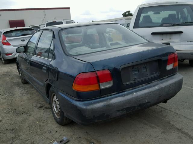 1HGEJ6522TL023560 - 1996 HONDA CIVIC DX GREEN photo 3