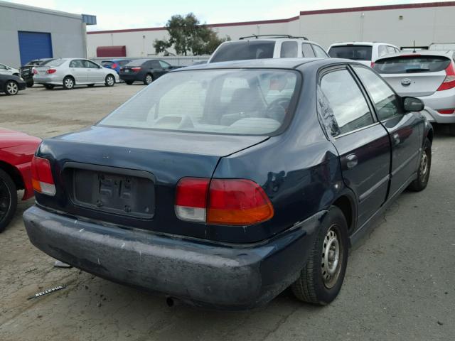 1HGEJ6522TL023560 - 1996 HONDA CIVIC DX GREEN photo 4