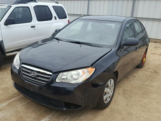 KMHDU46D29U632474 - 2009 HYUNDAI ELANTRA GL BLACK photo 2