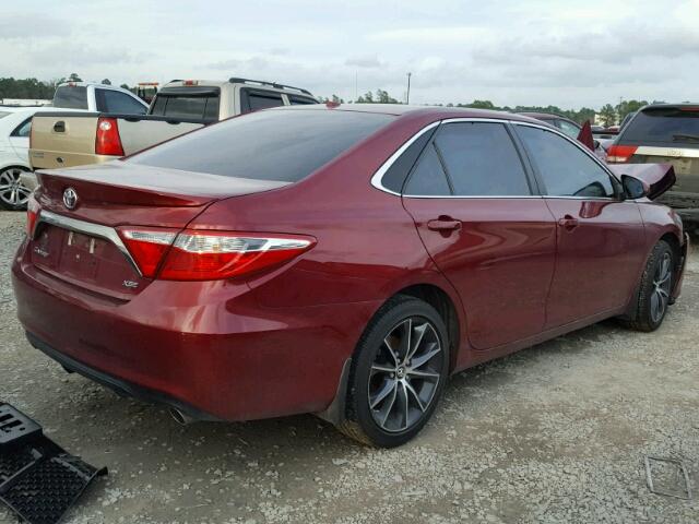 4T1BF1FK3GU584267 - 2016 TOYOTA CAMRY LE RED photo 4