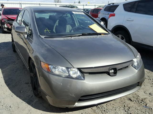 2HGFA165X8H305126 - 2008 HONDA CIVIC LX GRAY photo 1