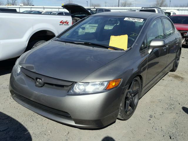 2HGFA165X8H305126 - 2008 HONDA CIVIC LX GRAY photo 2