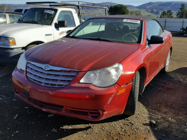 1C3LC45BX9N514996 - 2009 CHRYSLER SEBRING LX RED photo 2